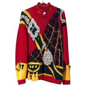 Vintage 1993 The Eagle’s Eye women’s sweater Scottish design pullover some flaws